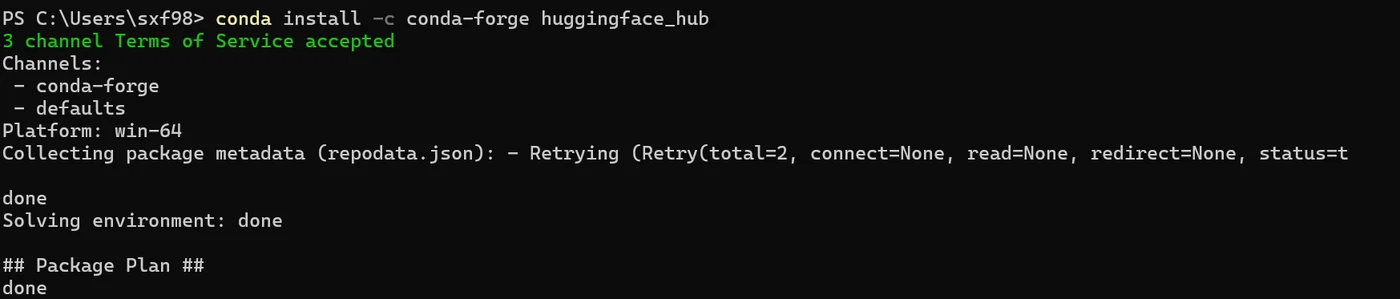 5.通过 Hugging face 镜像站下载模型文件示意图