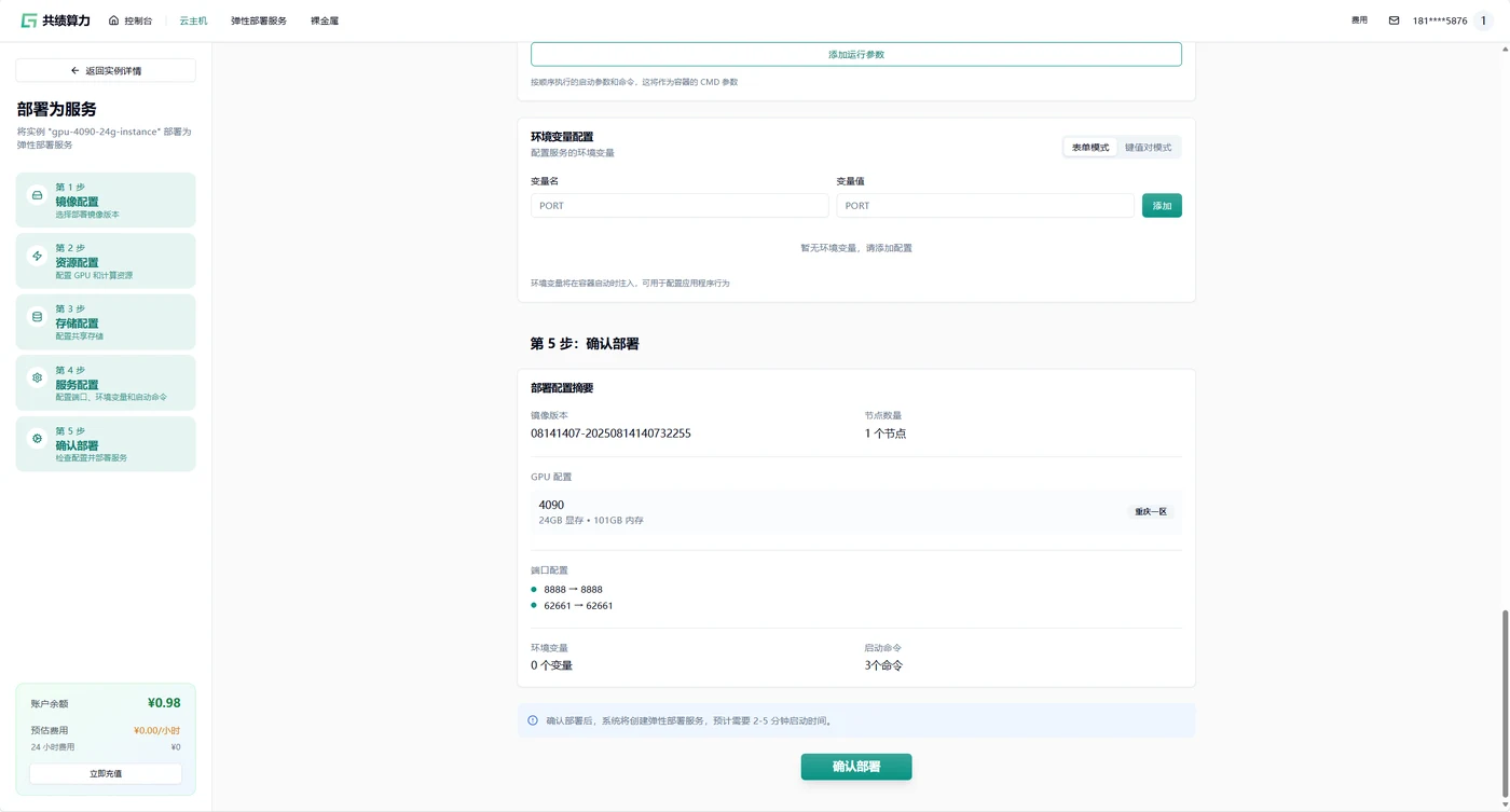 6.创建弹性部署服务示意图