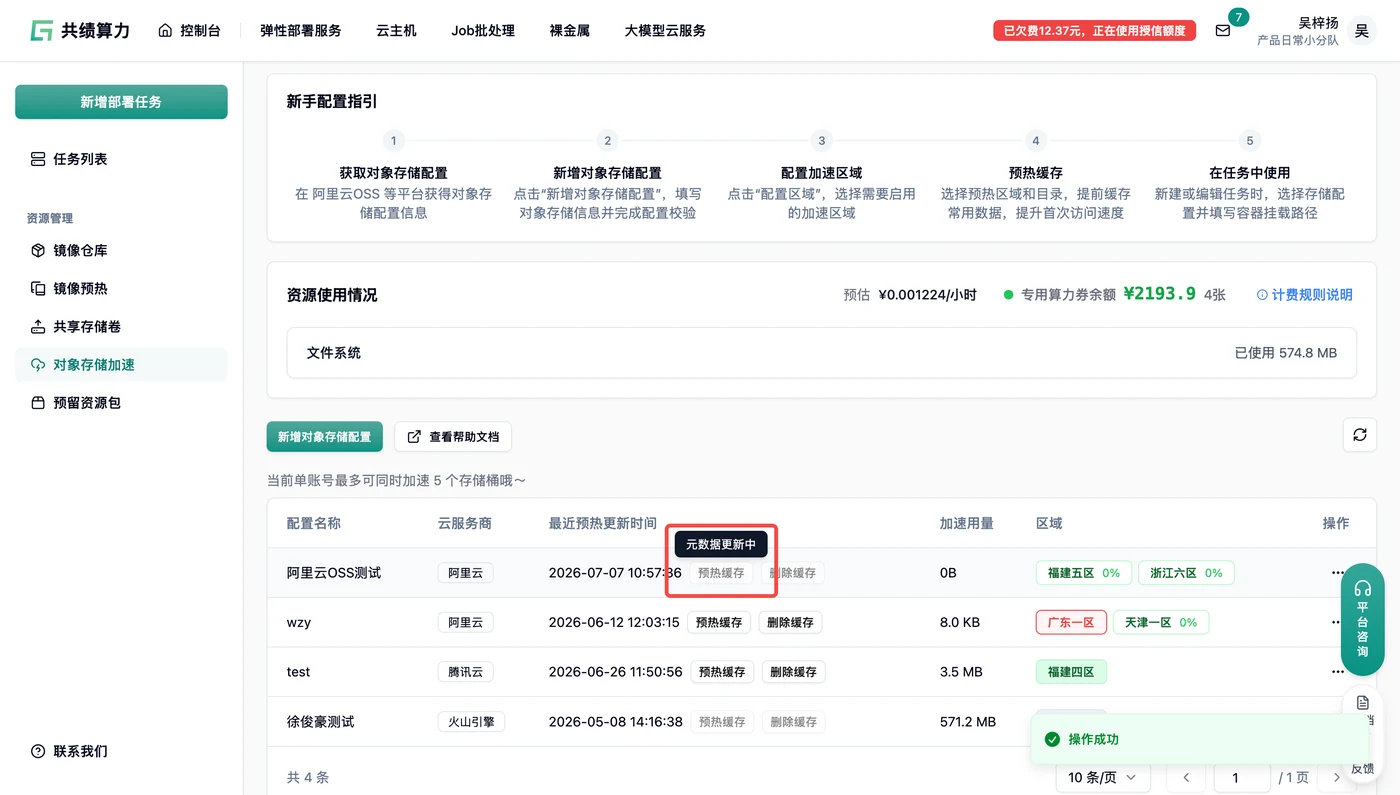 2.5. 预热缓存示意图