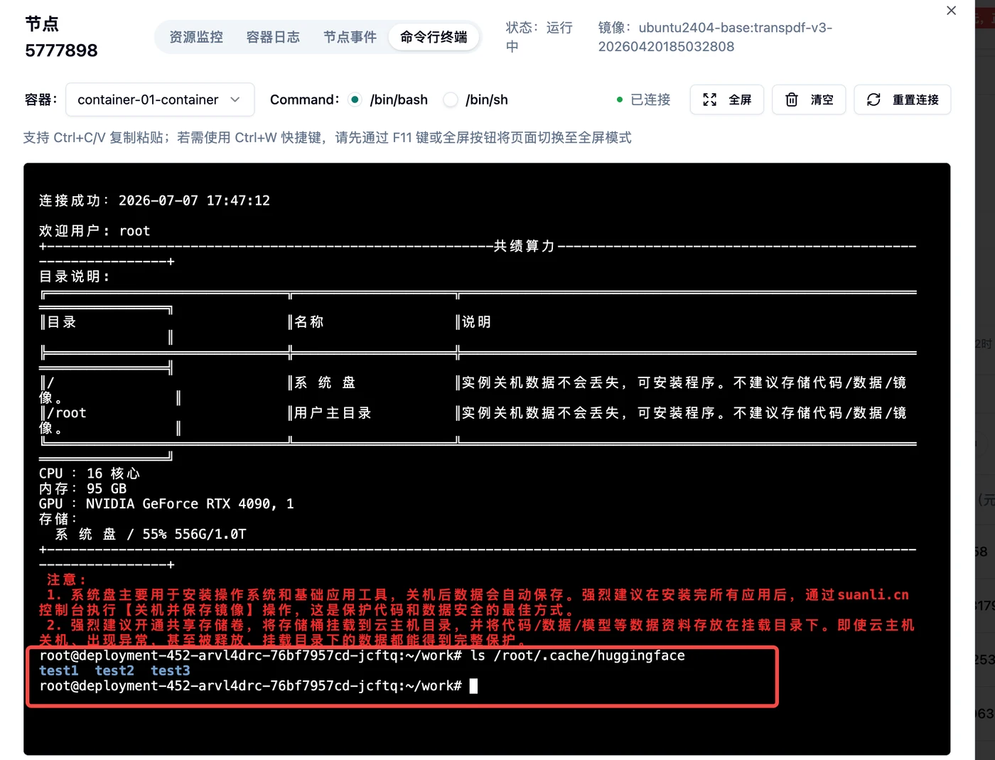 3.终端查看挂载示意图