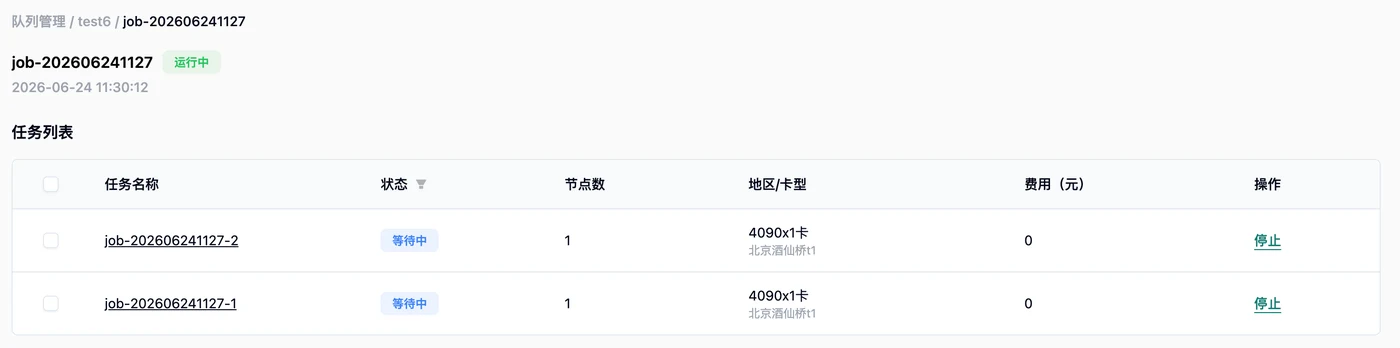 子任务精准启停示意图